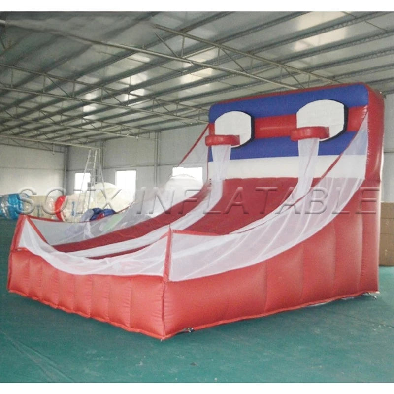 Birthday/Party/Event/Family/Kid 4x3x3m Portable Inflatable Basketball Hoop Inflatable Basketball Shooting Game with Blower for