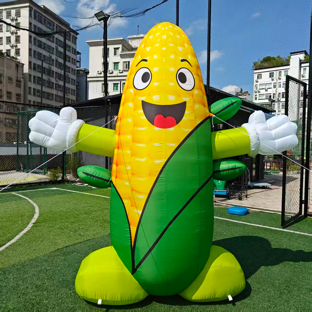 inflatable corn cartoon corn man 3m giant  hug doll green vegetable farm crops corns