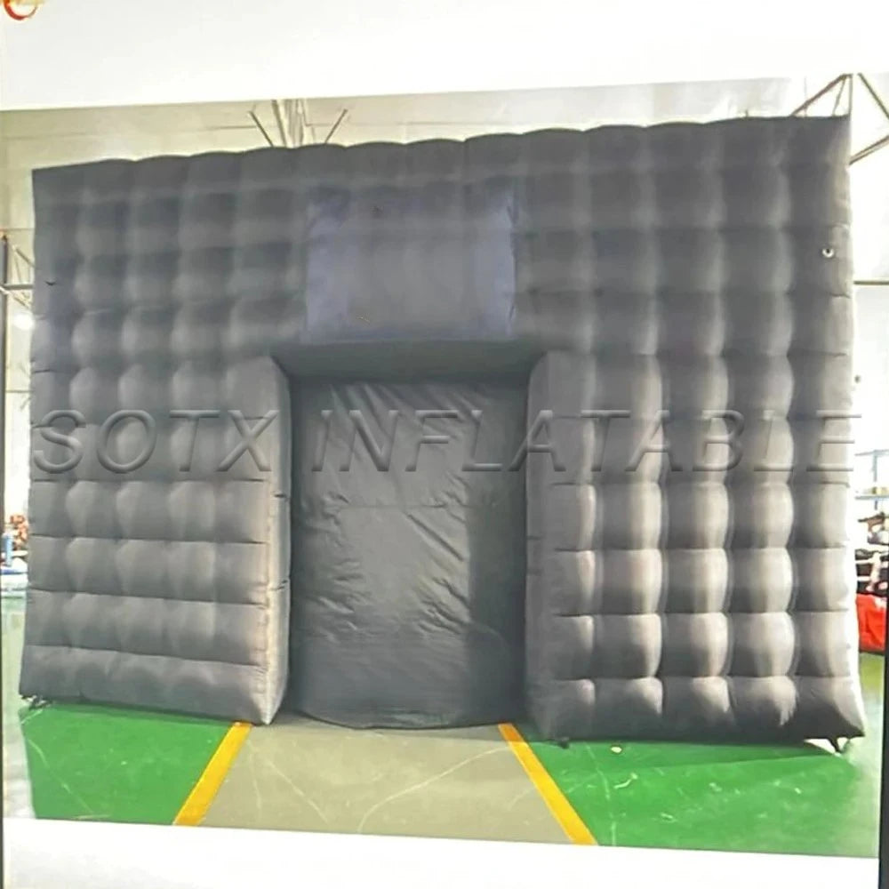 Structure With Do Customized Black Rubik Inflatable Cube Tent Large Event Showroom Wedding Party Marquee Giant Mobile Room