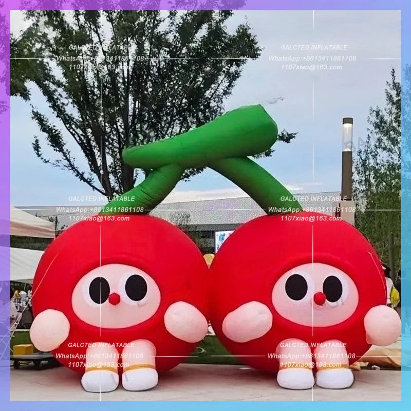 inflatable cherry for orchard promotion Factory directly sale activity market decoration