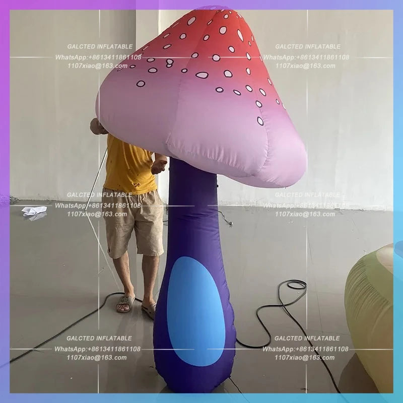 luminescent plant simulation jungle Inflatable mushroom gas model theme park party atmosphere layout camping lawn custom props