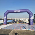 For Advertising Giant Purple 26ft Inflatable Arch Balloon With Removable Logo