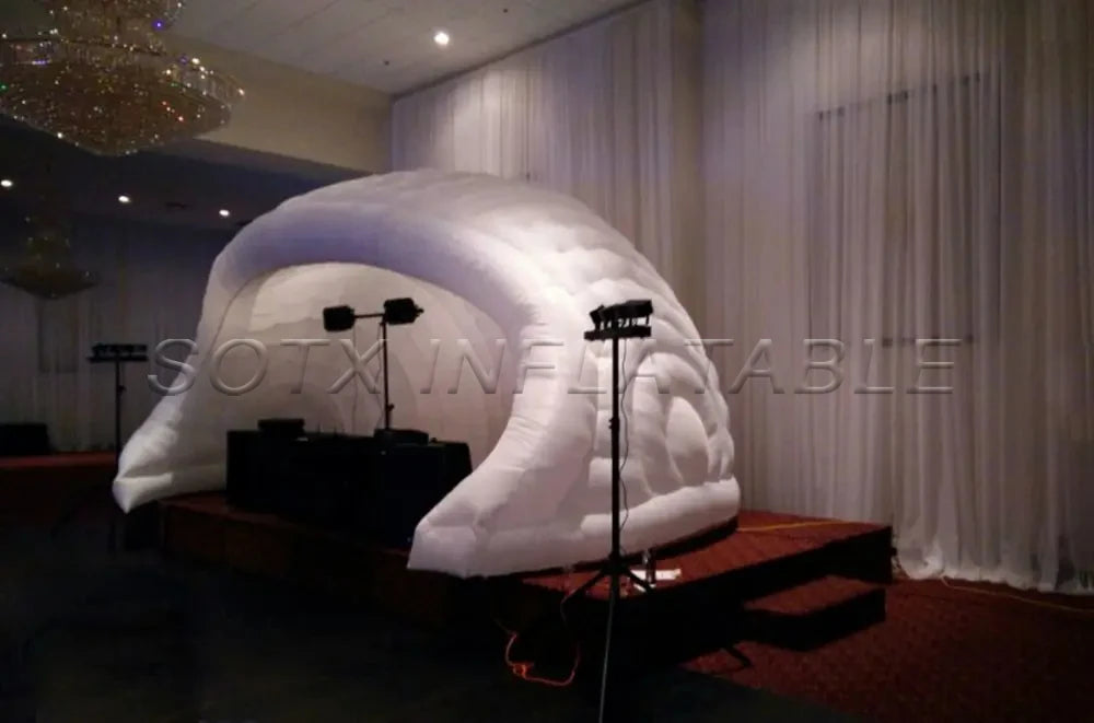 show,Exhibition White portable outdoor dome inflatable bar tent/Inflatable Luna tent for Trade