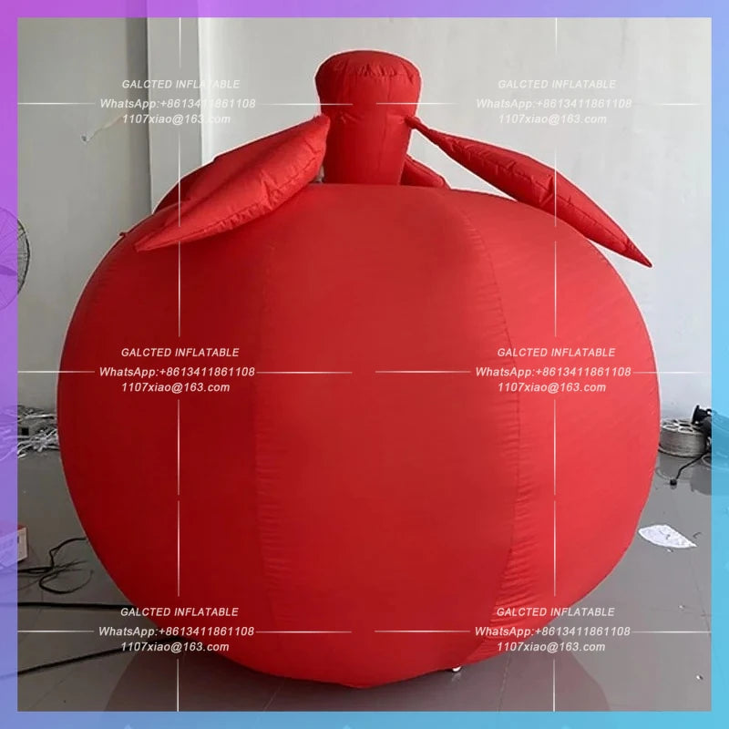fruit model agricultural product Inflatable cartoon red apple persimmon model  harvest festival activity lighting arrangement