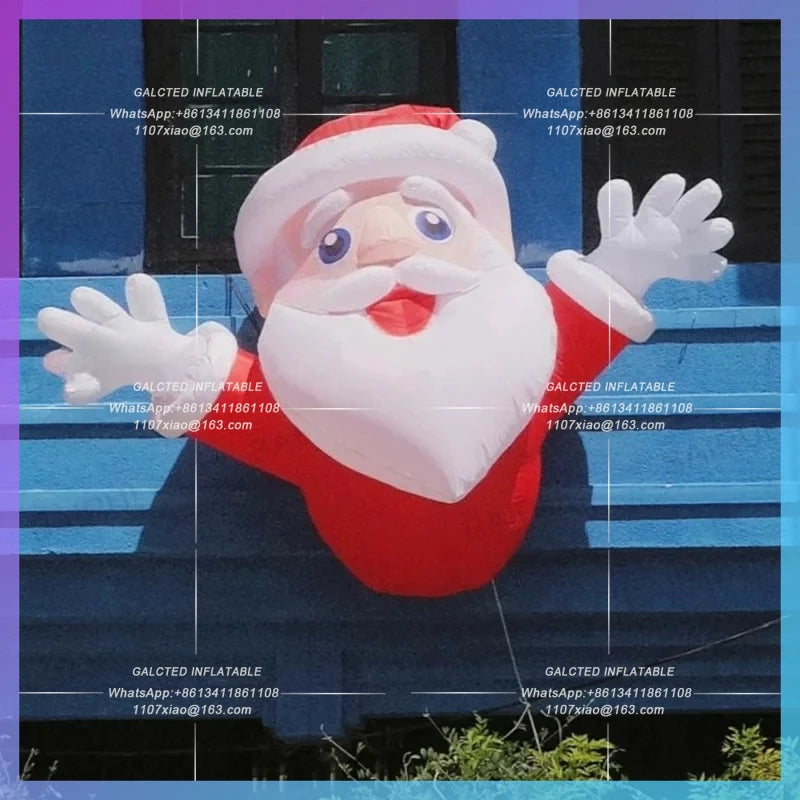 new year shop 2m inflatable santa claus christmas man for  decoration