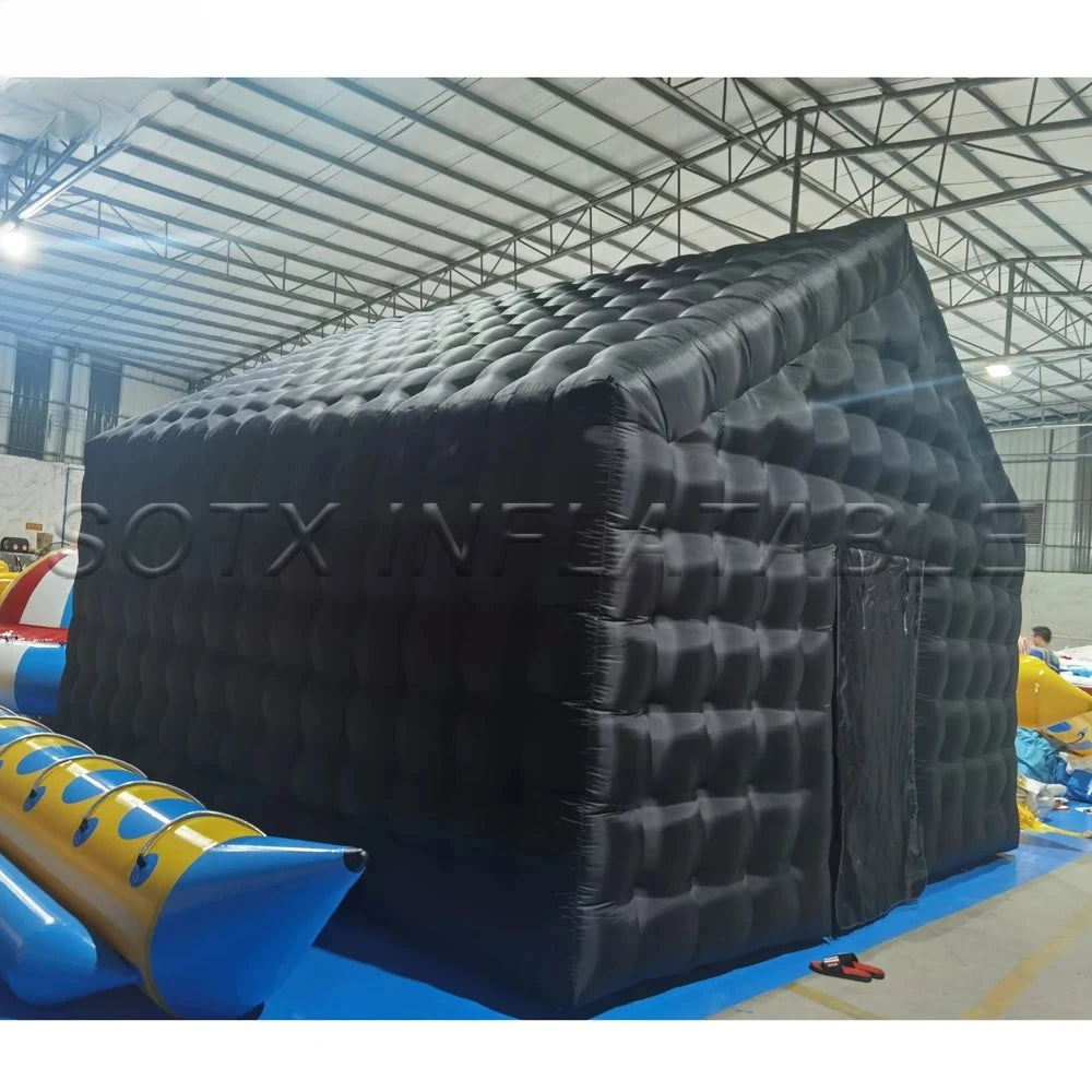 For Night Club Parties Surprise Price Commercial Black Portable Inflatable Nightclub Tent Cube Wedding Marquee Disco Vip Lounge