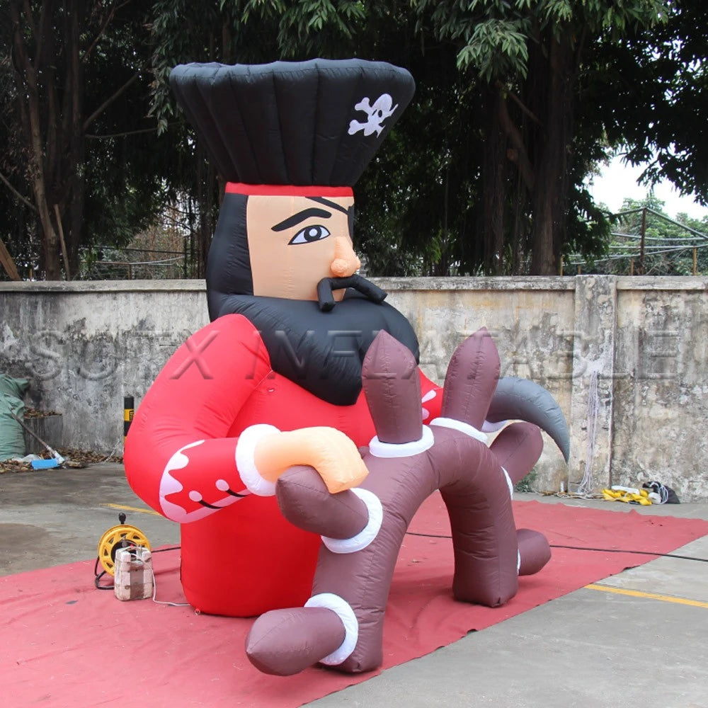 For SaleBest Custom Advertising Giant Inflatable Pirate Oxford Inflatable Cartoon Character Model