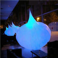 Festive Party Decoration 2m Outdoor Giant Inflatable Onion Shaped with LED Changing Lights for Advertising Promotion Event