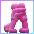 inflatable embrace people cartoon Pink 4meter charactor doll for building square festival decoration