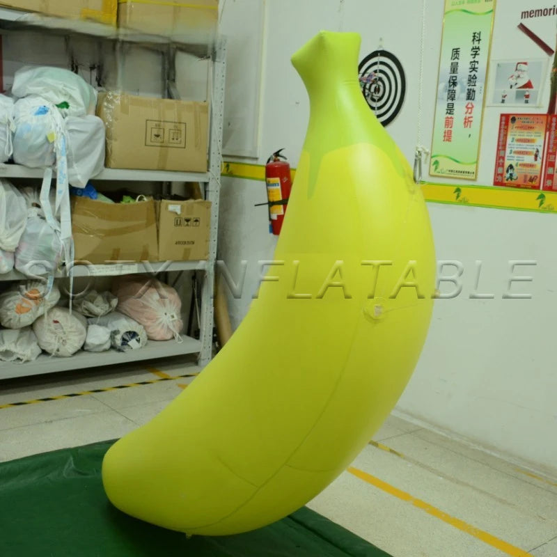 Event Show Promotion Decor 1.5mH PVC Inflatable Banana Fruit Balloon Inflatable Banana Hanging Balloon for Advertising
