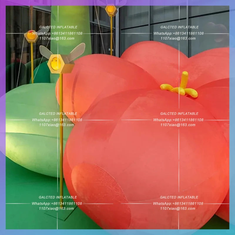 Theme Park Beach Photo Party Inflatable Flower Model Mall Outdoor Bar plant theme Earth Nature Day