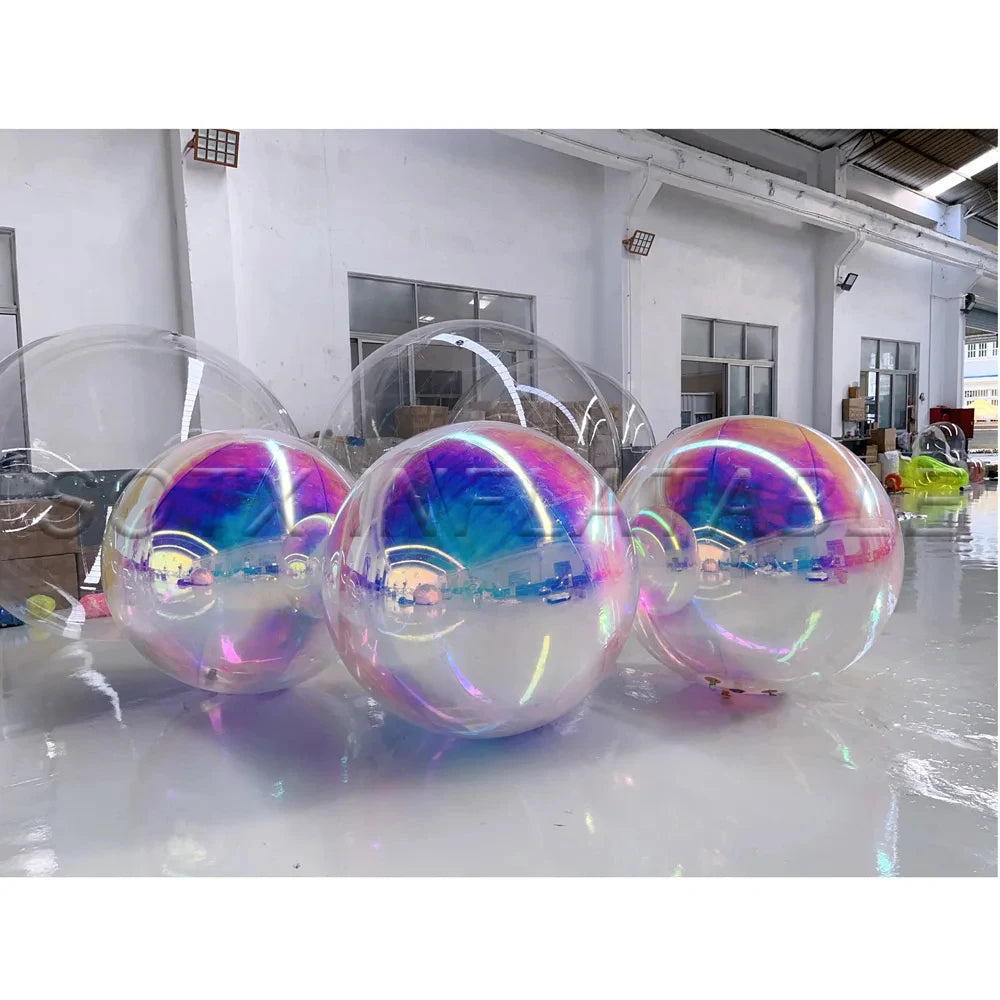 Party Wedding Event Decoration Giant Inflatable Mirror Ball Durable Floating Sphere Giant Inflatable Mirror Balloon For Disco