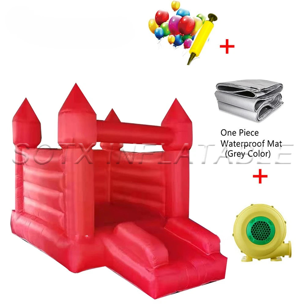 For audits Moonwalk Party Wholesale Kids Air Bounce Jumping pink Inflatable Wedding Castle White Bounce House With Ball Pit
