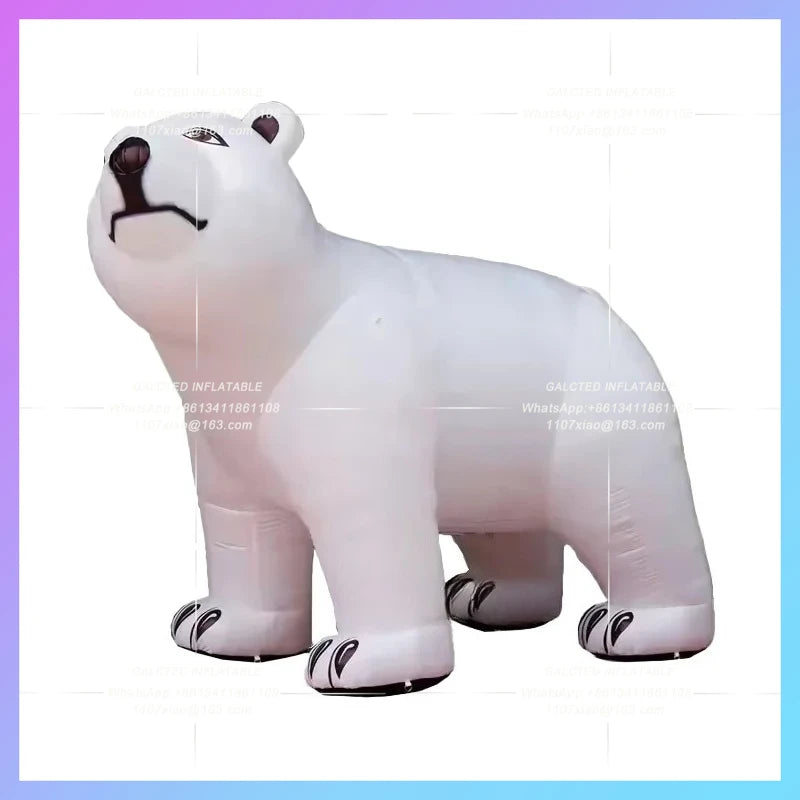 bear for zoo exhibition advertising Huge white inflatable bear polar