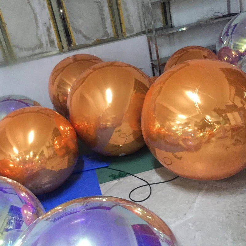 purple red Gold green white orange Sliver inflatable Mirror Ball Sphere Home Yard bar shopping mall christmas party Decoration