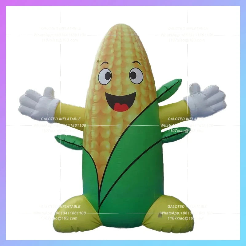 inflatable corn cartoon corn man 3m giant  hug doll green vegetable farm crops corns
