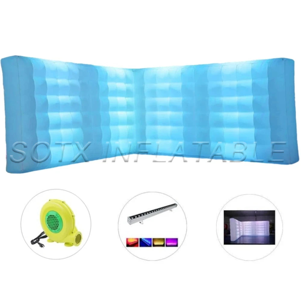 Meeting Space Office 25.5ft Inflatable Wall Structure Tent Inflatable L Shaped Wall Tent for Events Conference Exhibitions
