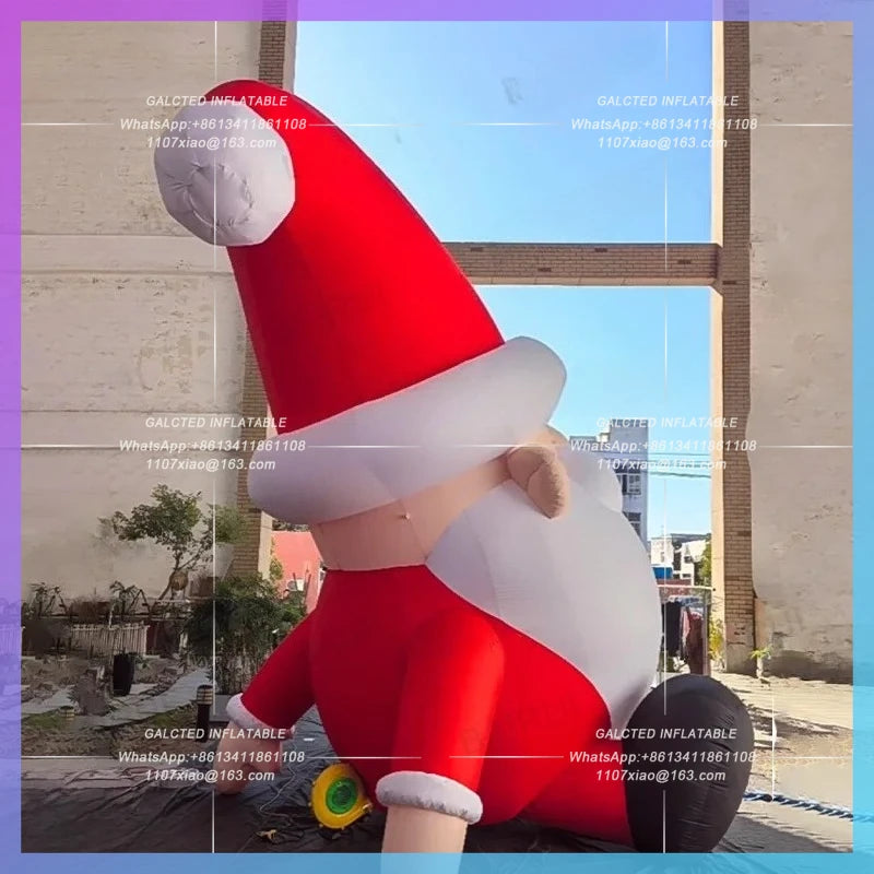 inflatable man kindly santa claus Customize 2m christams doll red clothing cartoon doll for new year celebration