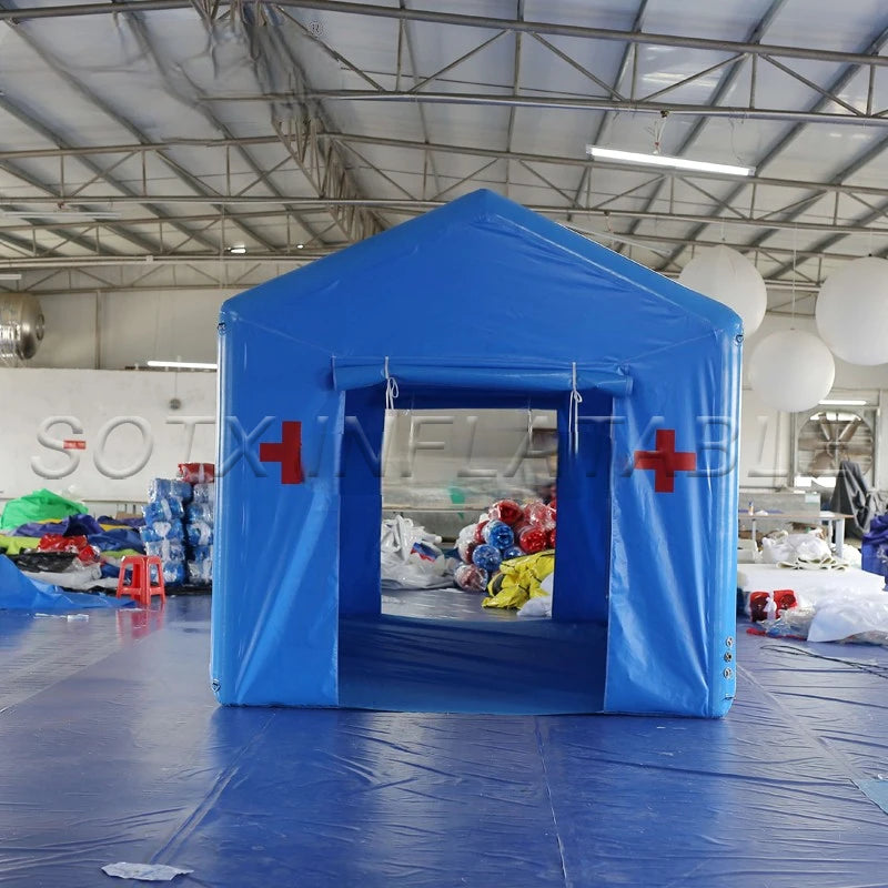 Patients Treatment Customized Airtight Inflatable Emergency Tent Inflatable Medical Tent for First Aid
