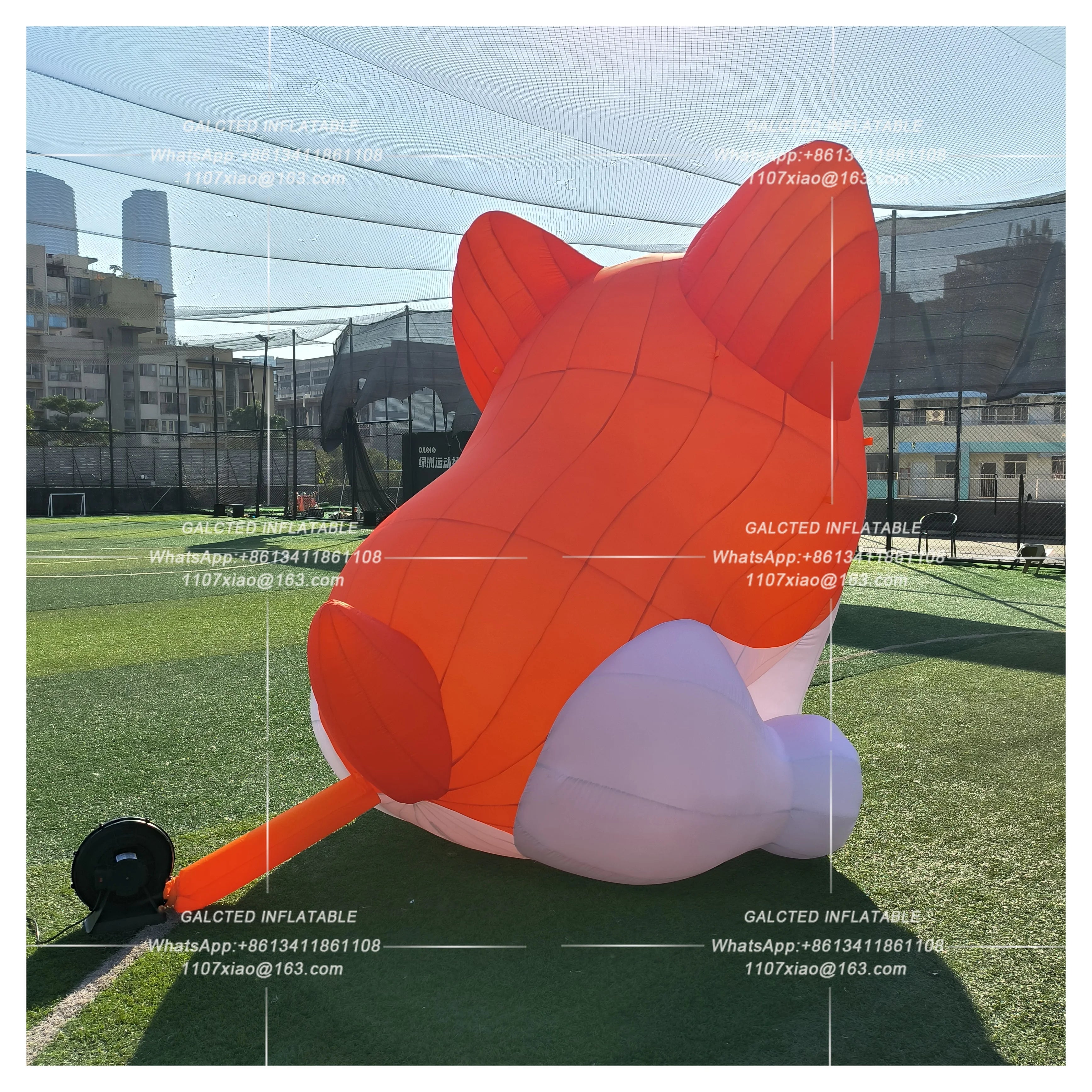 Inflatable Corgi Dog With Blower Giant Outdoor Advertising Event Display Inflatable Animal