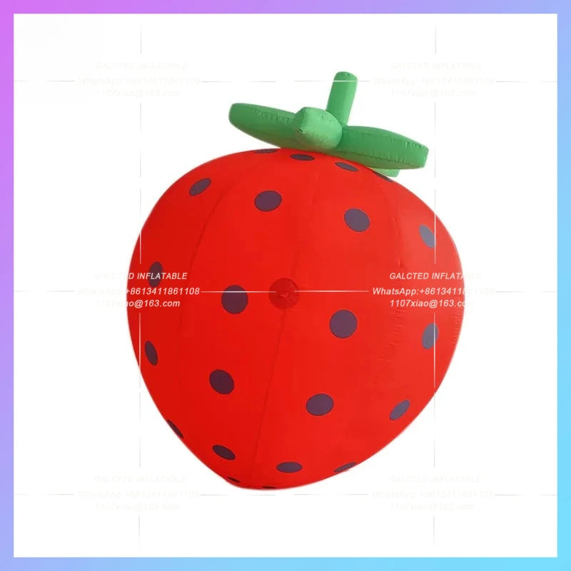 summer fruit fair layout mall Air-filled simulation strawberry air model atrium outdoor market drainage