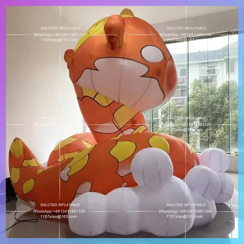 inflatable snake Chinatown festival vibes 2025 new year  decoration cartoon lucky animal hometown snake year