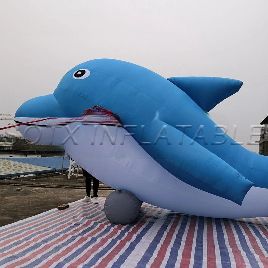 Aquarium Store Open Long giant outdoor advertising item inflatable Dolphin for event and show or