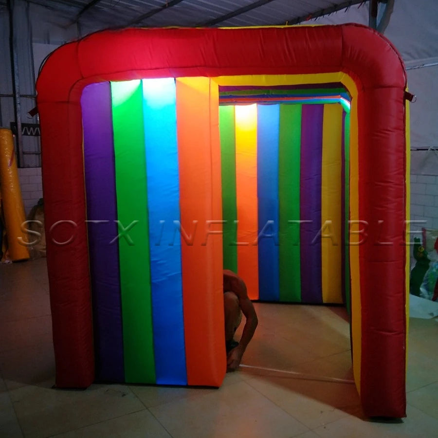 Photo Canopy 1.9x2x1.8m New Style Beautiful Mini Colorful Inflatable Photo Booth Funny Birthday