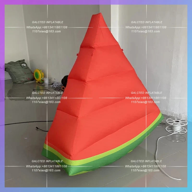 cool summer stage music festival bar Inflatable watermelon arch air model  lighting can be illuminated atmosphere advertisement