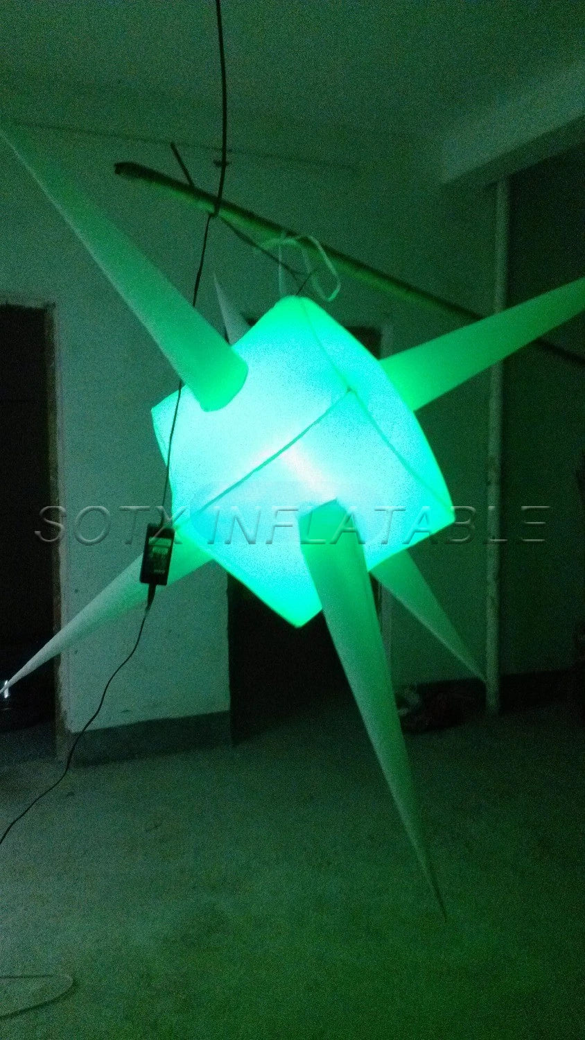 decorations for night 2 pcs nice hanging decoration lighting inflatable stars
