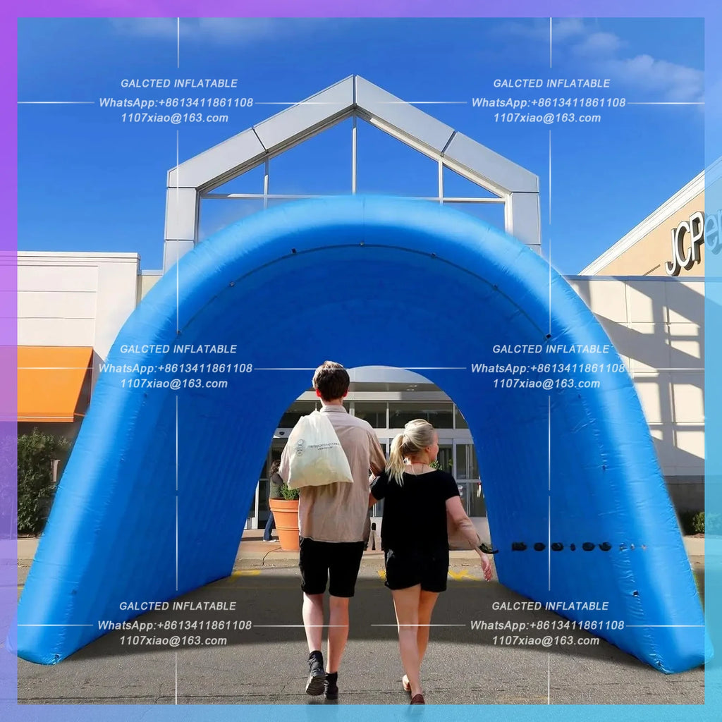 Inflatable Sports Tunnel Entrance Blow up inflatable tunnel tent Versatile Football with Blower for Business Advertising Parties