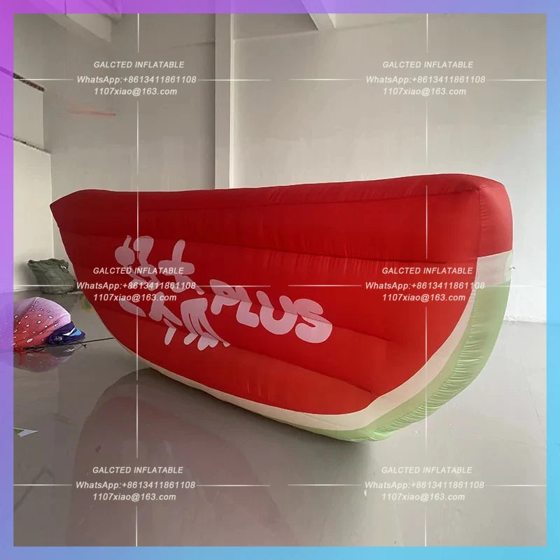 watermelon summer cool beach music festival mall Inflatable cartoon watermelon slice air mold decoration can be customized