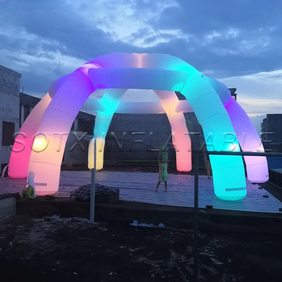Wedding Decorations 10 m Diameter Dome Inflatable Led Tent For Party,Event and