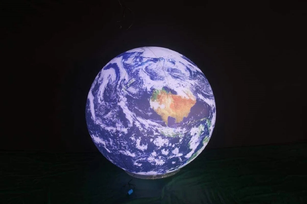 0.25mm PVC Large Inflatable Planets Solar System Inflatable Globe Earth Planet Balloons for Educational Institution/Store