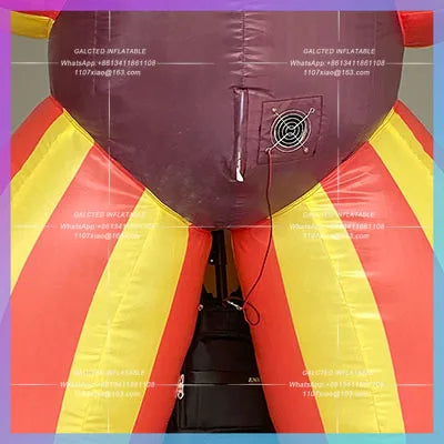 Interactive atmosphere drainage Bar Playground  inflatable clown model backpack
