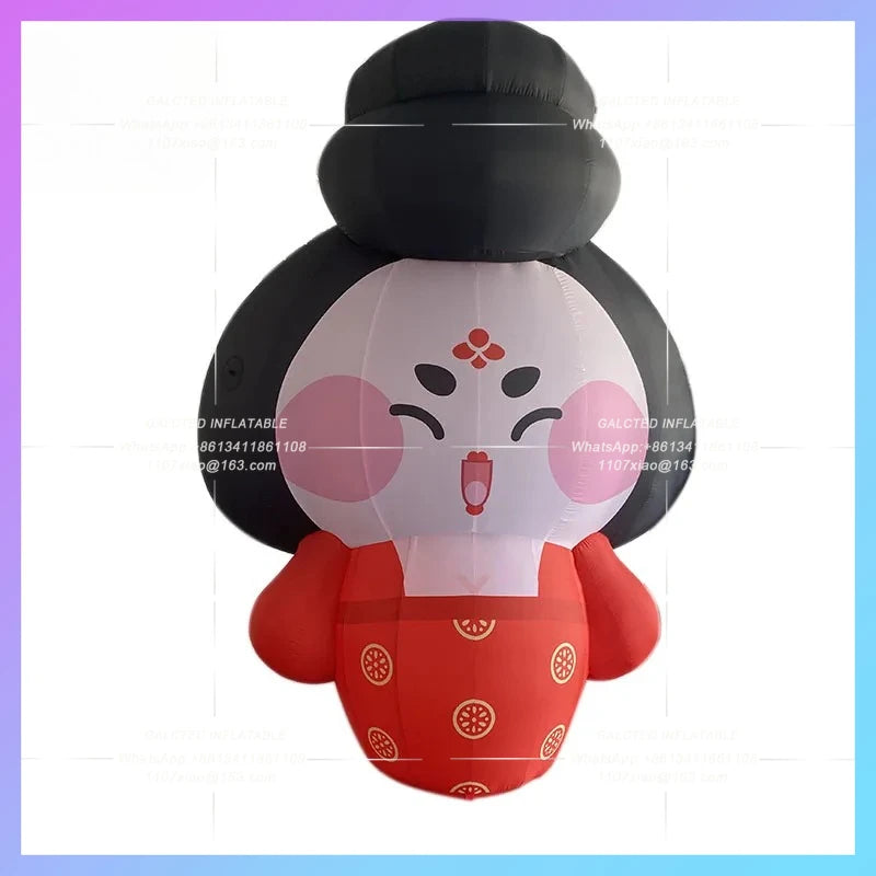 Tang Fengguo Chaoguo style doll Inflatable cute cartoon antique  girl air model custom shopping mall atrium layout