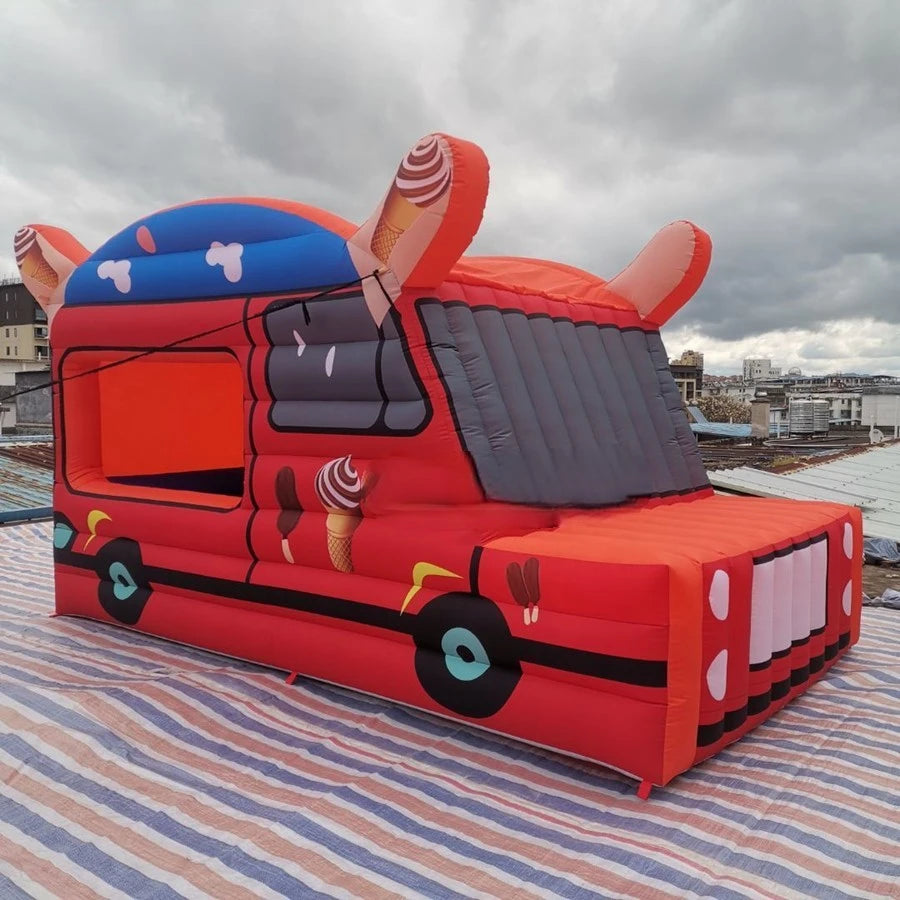 Vendor House for Sale Customized Mobile Inflatable Ice Cream Van Ice Cream Sale Stand Stall Ice Slush