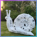 children paiting yard decoration Graffiti inflatable snail