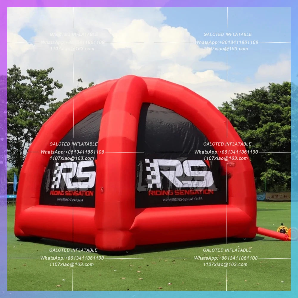 Dome Tent Promotion Gazebo Lightweight Inflatable Event Dome Tent Portable spiderwith Custom Printing Blower W5 x H5 M