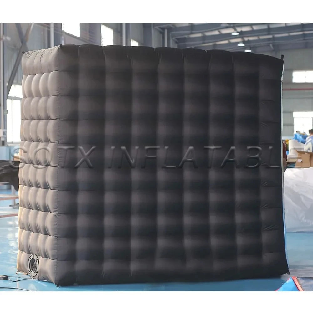 Wedding Party Show V-Shaped Inflatable LED Photo Booth Tent Backdrop Inflatable Photo Booth Enclosure for Advertising