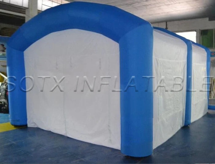 Foldable Curtains For Sale Good Equipment Blue And White Colored Inflatable Car Paint Booth,Pop Up Spray Booth,Garage Tent With