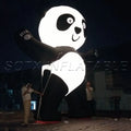 giant inflatable panda Customized advertising inflatable product cartoon for outdoor with led lights