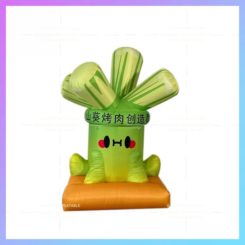 model onion okra farm mascot Inflatable vegetable sprite gasIP image custom bar parade props lighting layout