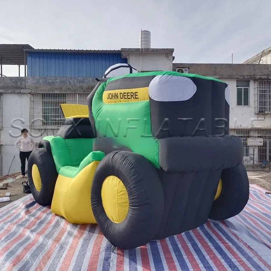 For Advertising Professional Factory Novelty Custom Inflatable Tractor Replica Air Vehicle Model