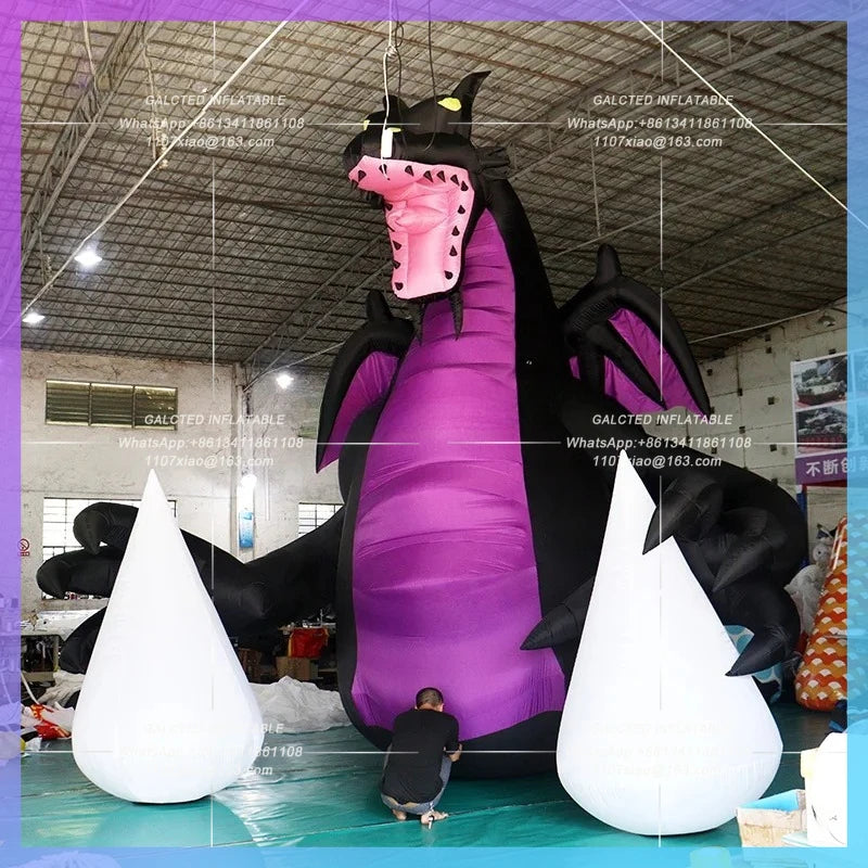 Inflatable Flying Dragon Customized 6 Meters High Giant For Event Decoration - BG-C0554
