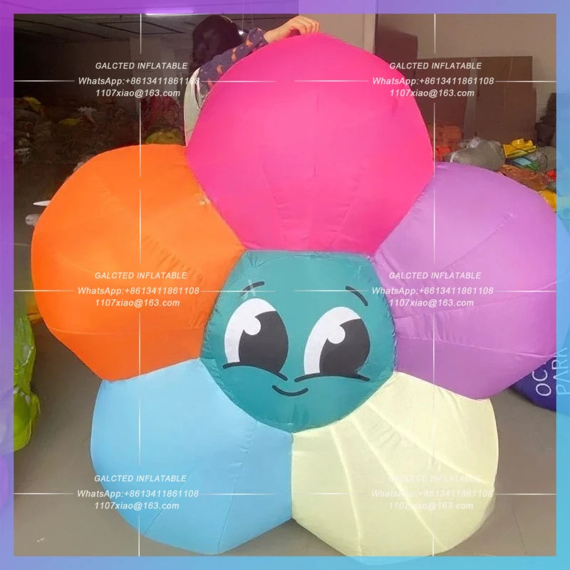 garden flower gallery exhibition spring Colorful pink inflatable flower botanical activity decoration inflatable model