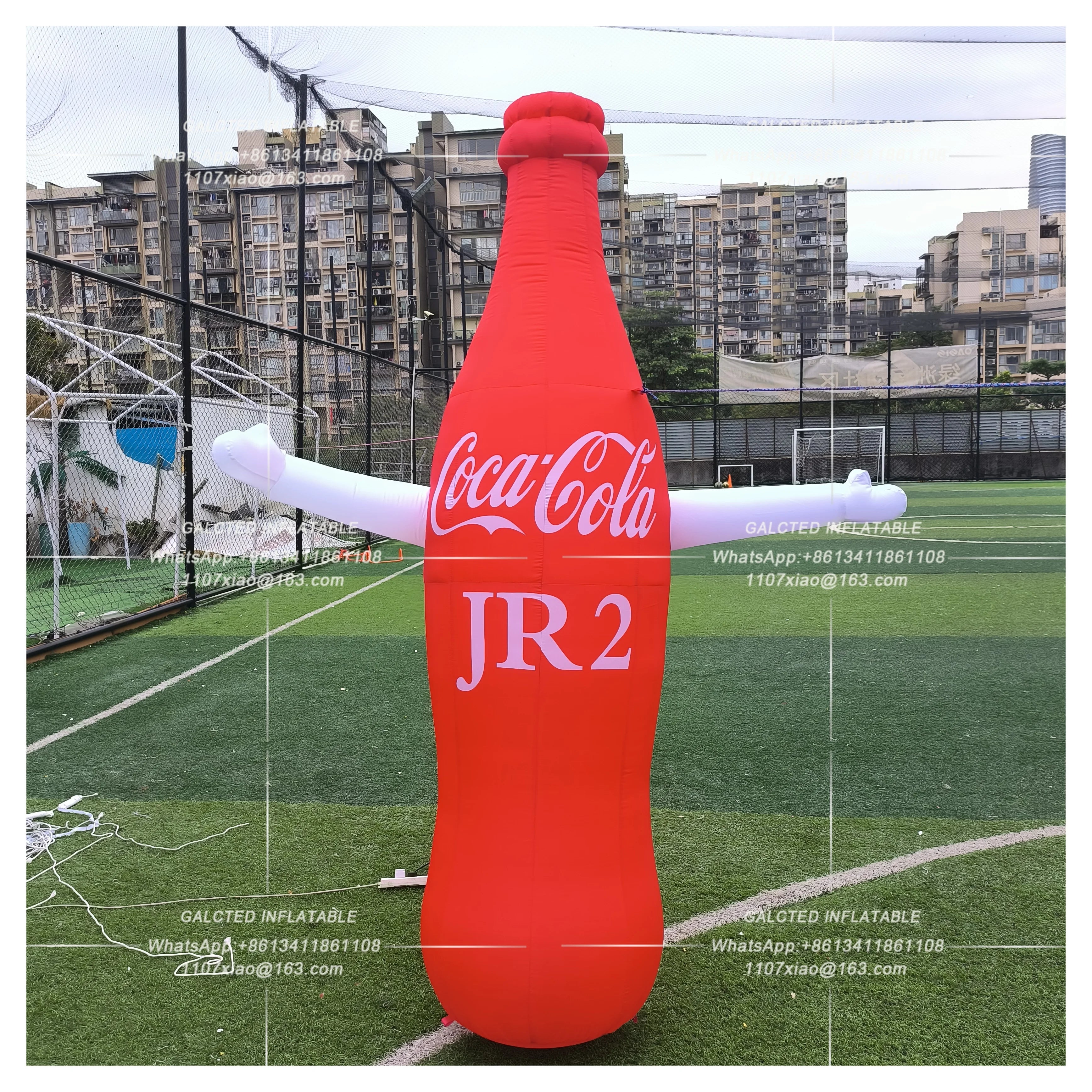 Inflatable Giant Cola Bottle With Blower Giant Outdoor Advertising Event Display For Promotion And Decoration