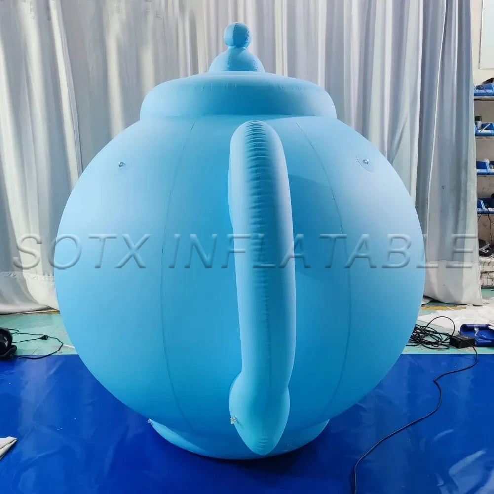 Exhibition Show Promotion 2mH Inflatable Teapot Model Giant Advertising Inflatable Teapot for Business Event