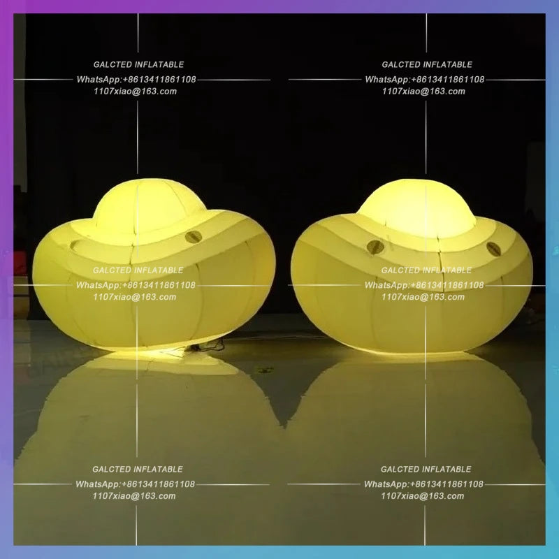 blower power oxford material Huge yellow inflatable gold bullion continue  for 2025 new year decoration