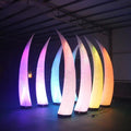 Party Events Show Decor 2m/2.5m/3m Led Inflatable Cone Model Inflatable Pillar Inflatable Tusk Decoration for Wedding